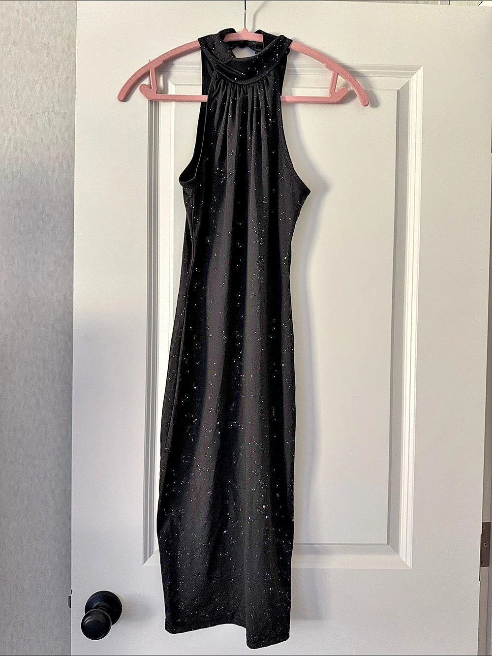 CHICME Black Embellished Maxi Dress Size Small Like New